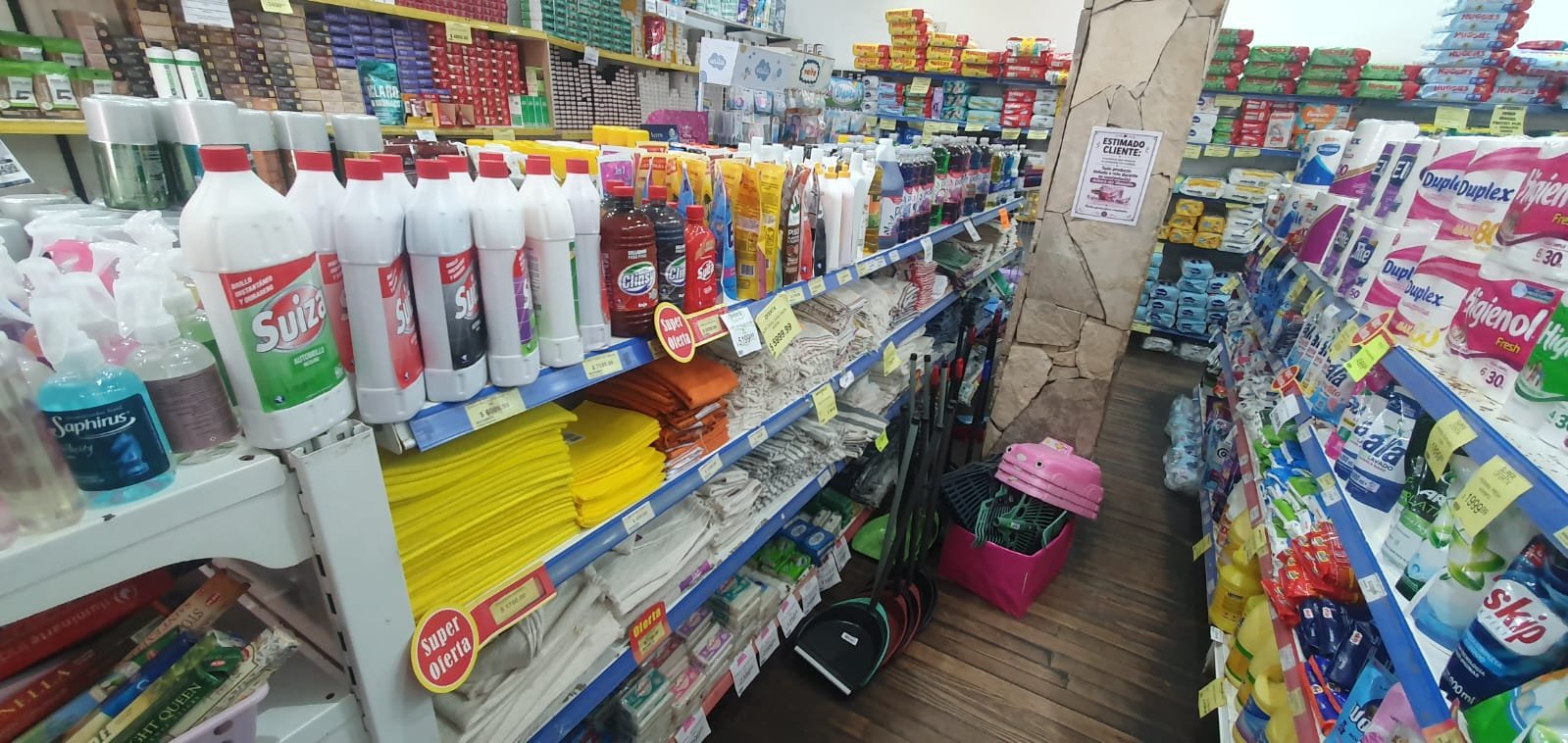 Sección productos de limpieza